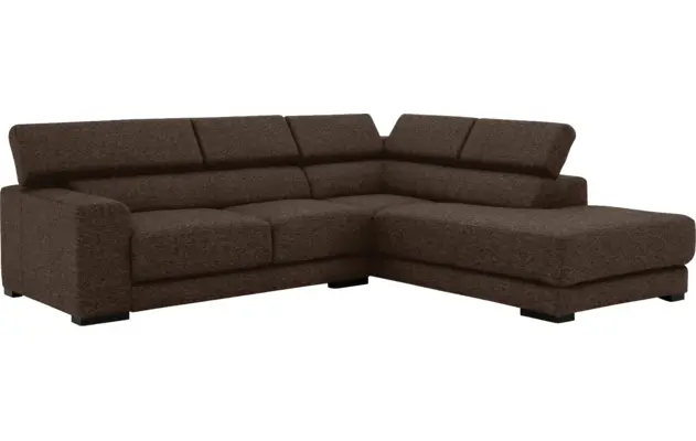 Goossens hoeksalon nora bruin stof - 8190707-211-03