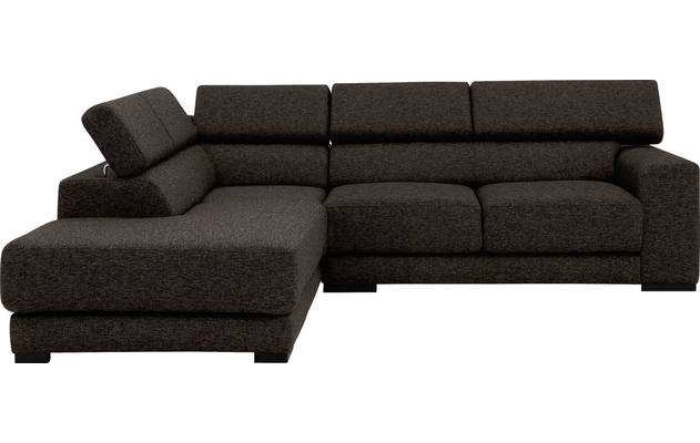 Goossens hoeksalon nora bruin stof - 8190707-213-02-gespiegeld
