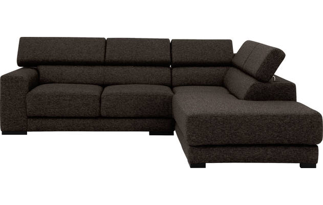 Goossens hoeksalon nora bruin stof - 8190707-213-02