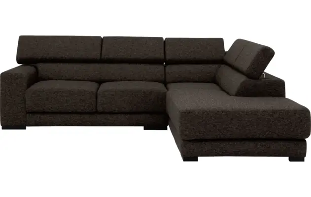 Goossens hoeksalon nora bruin stof - 8190707-213-02