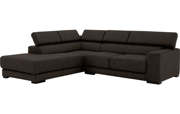 Goossens hoeksalon nora bruin stof - 8190707-213-03-gespiegeld