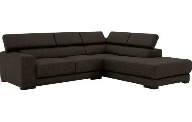 Goossens hoeksalon nora bruin stof - 8190707-213-03