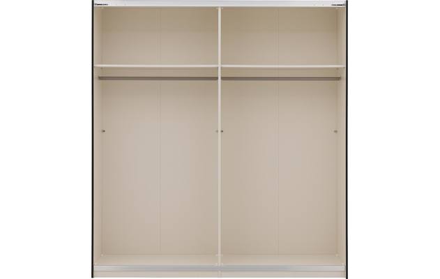 Goossens kledingkast easy storage sdk zwart hoogwaardig meubelplaat - 8190716-06