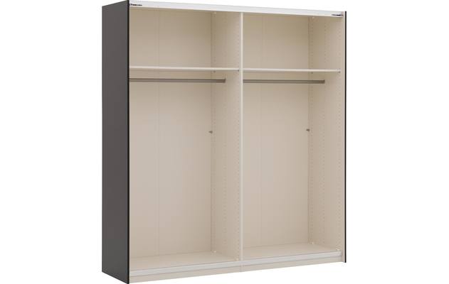 Goossens kledingkast easy storage sdk zwart hoogwaardig meubelplaat - 8190717-07