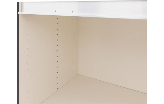 Goossens kledingkast easy storage sdk zwart hoogwaardig meubelplaat - 8190750-05