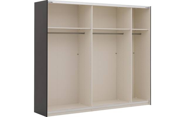 Goossens kledingkast easy storage sdk zwart hoogwaardig meubelplaat - 8190810-06