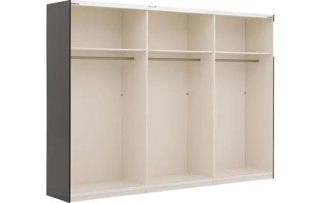 Goossens kledingkast easy storage sdk zwart hoogwaardig meubelplaat - 8190818-04