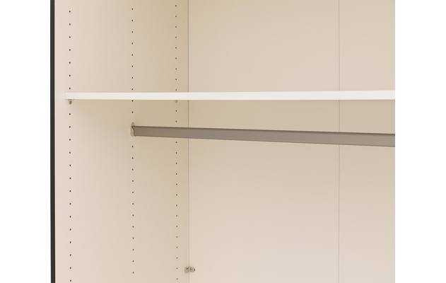 Goossens kledingkast easy storage sdk zwart hoogwaardig meubelplaat - 8190912-05