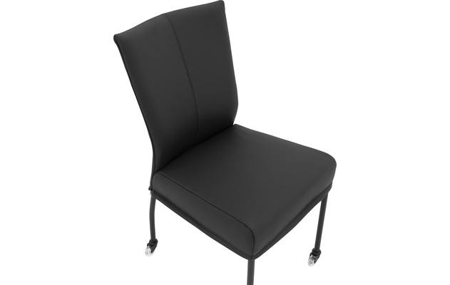 Goossens eetkamerstoel funk zwart leer - 8191001-04