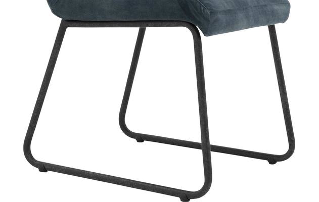 Goossens eetkamerstoel dax blauw stof - 8191159-03