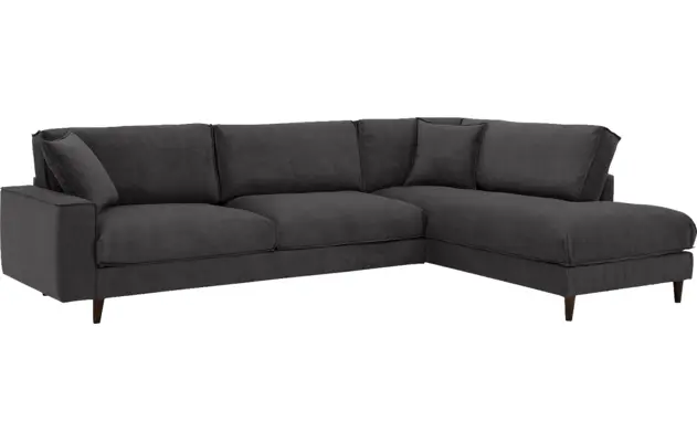 Goossens hoeksalon jonas grijs stof - 8191185-1456-02