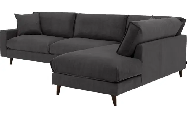 Goossens hoeksalon jonas grijs stof - 8191185-1456-03