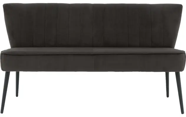 Goossens eetbank rob bruin stof - 8191699-01