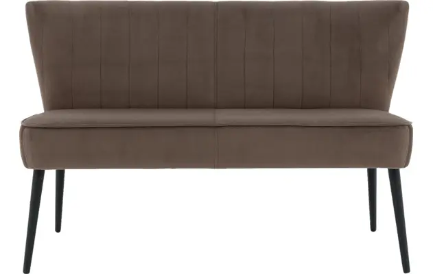Goossens eetbank rob bruin stof - 8191700-01