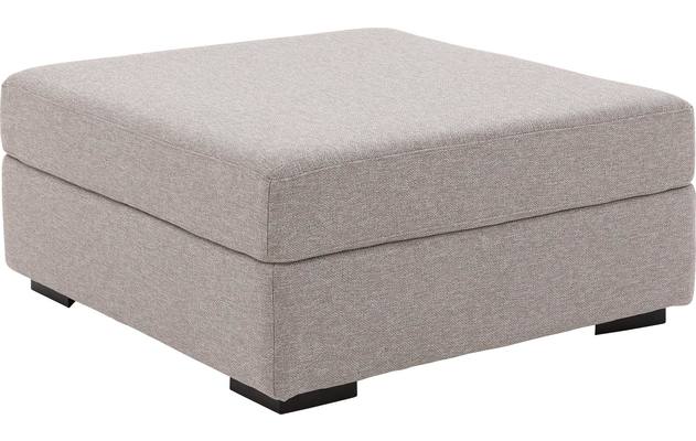 Goossens voetenbank lucca grijs stof - 8192538-02