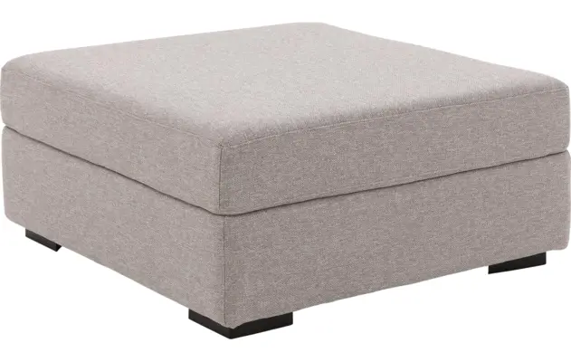Goossens voetenbank lucca grijs stof - 8192538-02