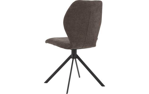 Goossens eetkamerstoel hera bruin stof - 8193204-07