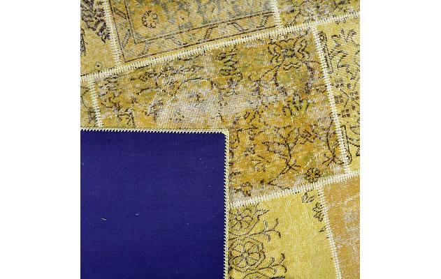 Goossens eco tapijt lancet geel wol - 8194359-03