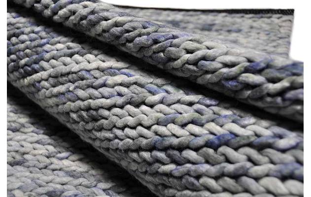 Goossens eco tapijt rif blauw wol - 8194362-05