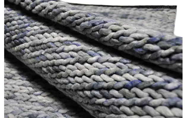 Goossens eco tapijt rif blauw wol - 8194362-05