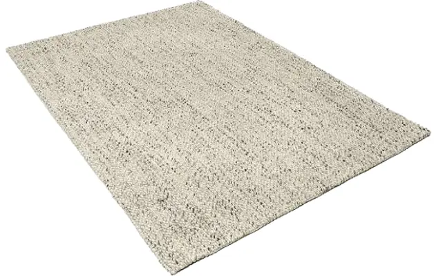 Goossens eco tapijt assisa wit wol - 8194394-02