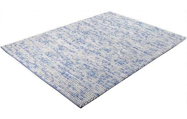 Goossens eco tapijt mene blauw wol - 8194398-02