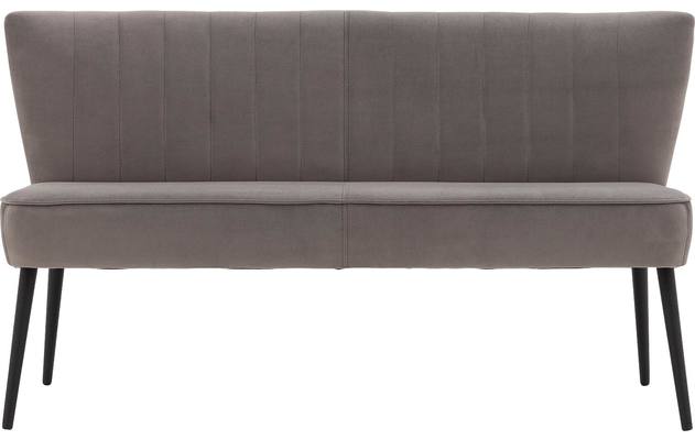 Goossens eetbank rob grijs stof - 8195349-01