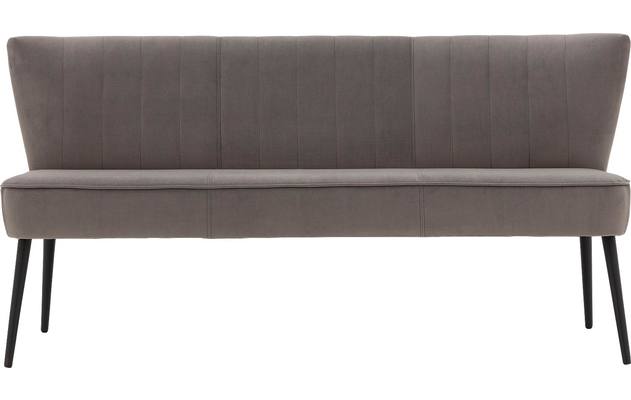 Goossens eetbank rob grijs stof - 8195350-01