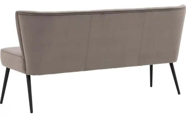 Goossens eetbank rob grijs stof - 8195350-03