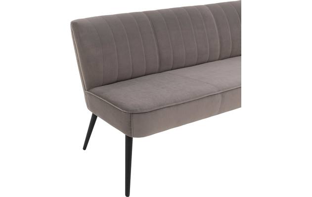 Goossens eetbank rob grijs stof - 8195350-06
