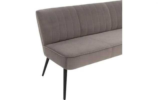 Goossens eetbank rob grijs stof - 8195350-06