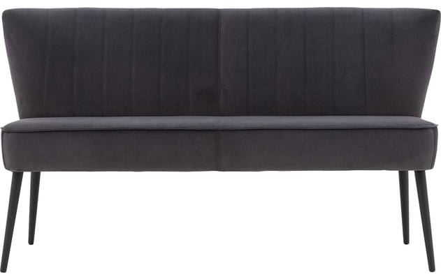 Goossens eetbank rob grijs stof - 8195352-01