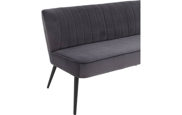 Goossens eetbank rob grijs stof - 8195352-03