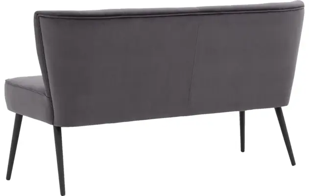 Goossens eetbank rob grijs stof - 8195352-05