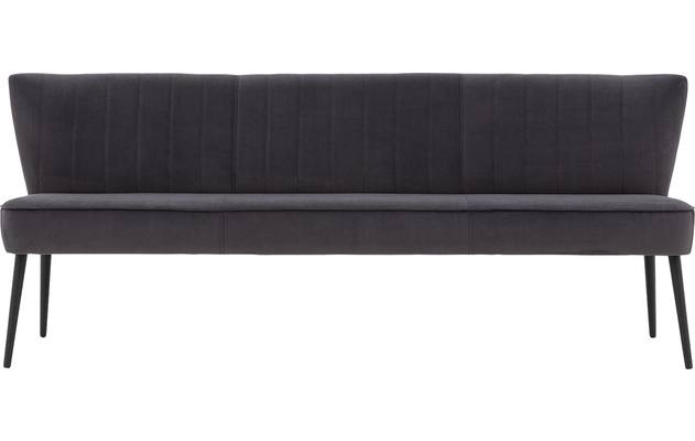 Goossens eetbank rob grijs stof - 8195353-01