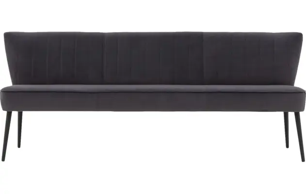 Goossens eetbank rob grijs stof - 8195353-01