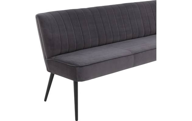 Goossens eetbank rob grijs stof - 8195353-04