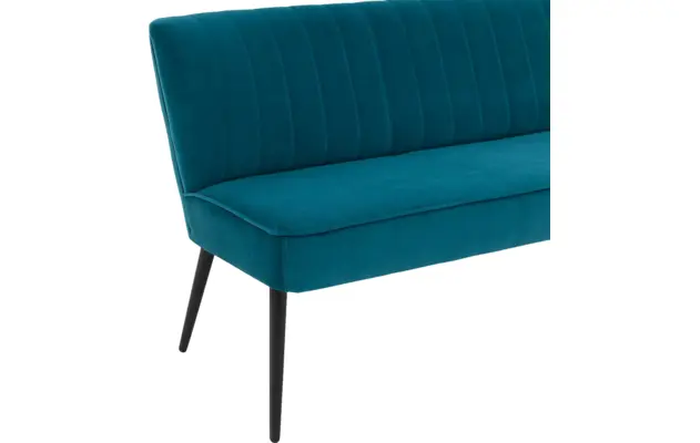 Goossens eetbank rob blauw stof - 8195354-04