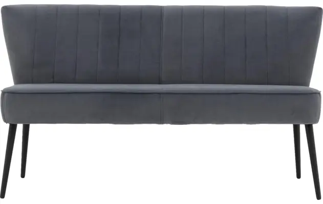 Goossens eetbank rob blauw stof - 8195355-01