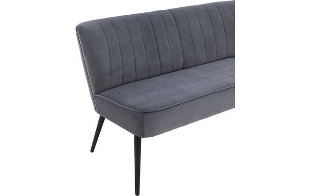 Goossens eetbank rob blauw stof - 8195355-05