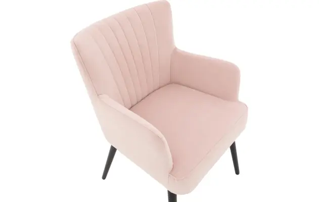 Goossens eetkamerstoel rob roze stof - 8195381-04