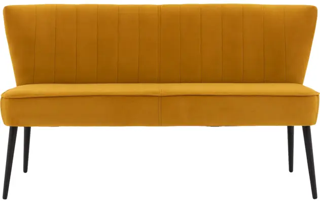 Goossens eetbank rob geel stof - 8195921-01