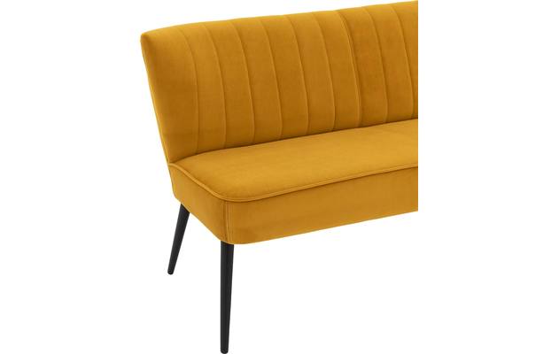 Goossens eetbank rob geel stof - 8195921-04