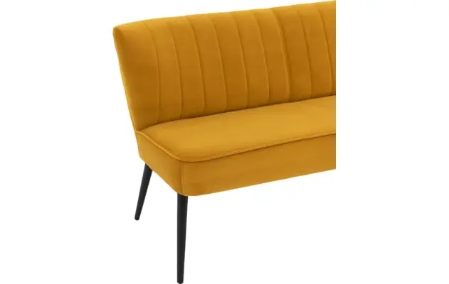 Goossens eetbank rob geel stof - 8195921-04