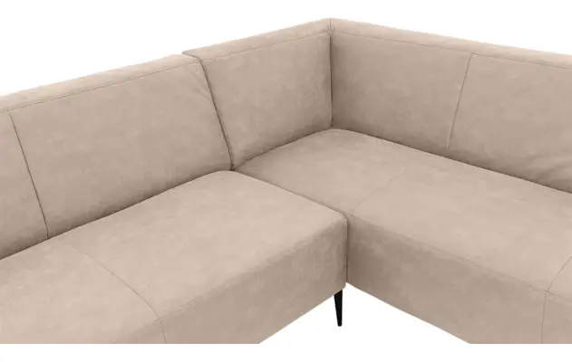 Goossens hoeksalon key west beige micro leer - 8195954-403-05