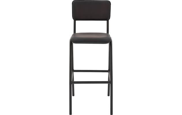 Goossens barkruk chaplin grijs leer - 8195999-01
