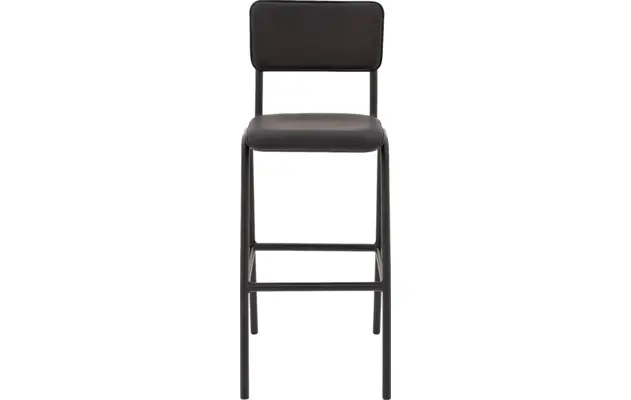 Goossens barkruk chaplin grijs leer - 8195999-01