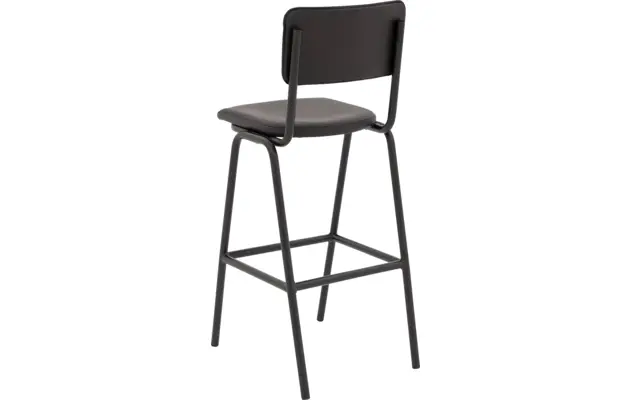 Goossens barkruk chaplin grijs leer - 8195999-03