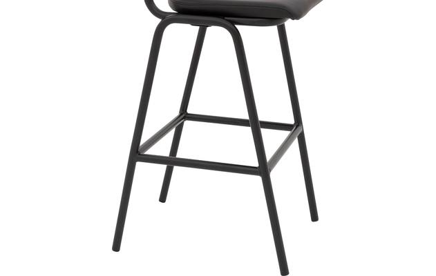 Goossens barkruk chaplin grijs leer - 8195999-04