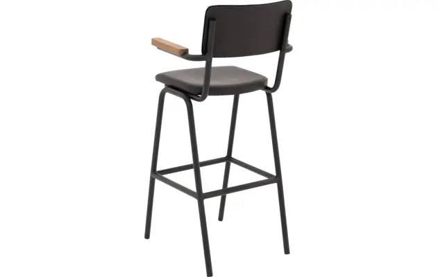 Goossens barkruk chaplin grijs leer - 8196002-03